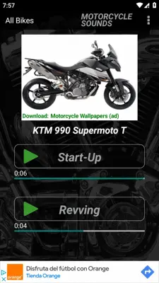 MOTORCYCLE SOUNDS android App screenshot 5